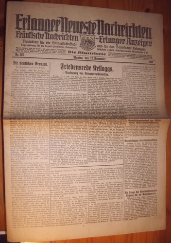 Erlangen zeitung 1928 - erlangen, 12.11.1928