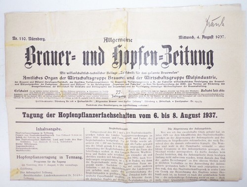 Allgemeine brauer und hopfen - allgemeine,