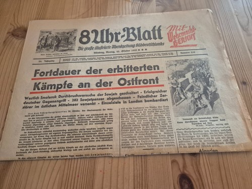 Zeitung von 1943 uhr blatt - von, uhr-blatt