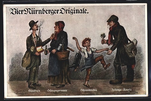 Nürnberg vier nürnberger - ak,