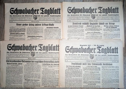 Schwabacher tagblatt - schwabacher,
